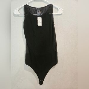 Bebe Black Mesh Bodysuit